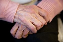 Hands of an older person